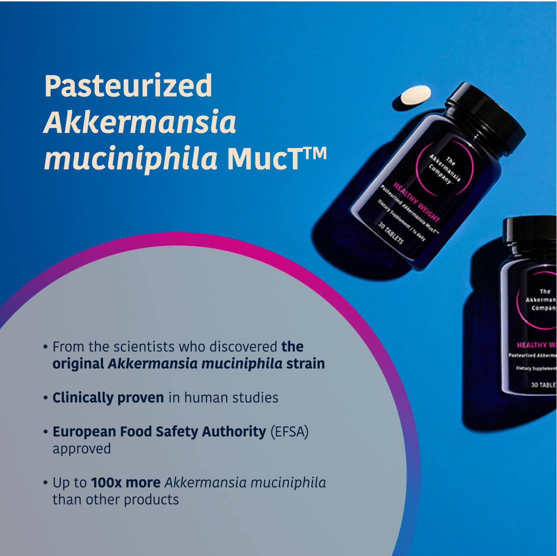 Pasteurized Akkermansia muciniphila MucT™